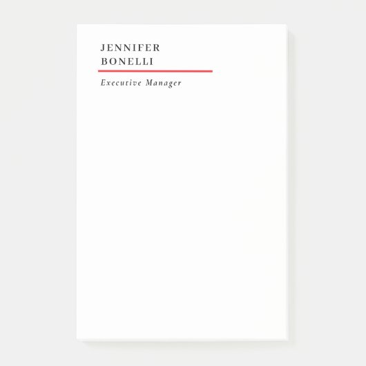 Professional plain minimalist modern trendy ポストイット (正面)