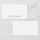 Professional Plain Modern Elegant Your Name エンクロージャーカード (正面/裏面)