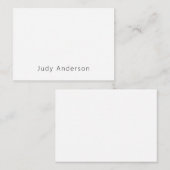 Professional Plain Modern Elegant Your Name ノートカード (正面/裏面)