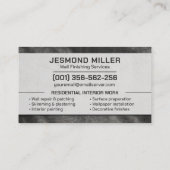 Professional Plaster Paint Wall Services 名刺 (裏面)