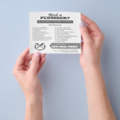 Professional Plumbing Service Business Logo チラシ (手)