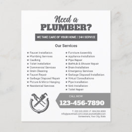 Professional Plumbing Service Business Logo チラシ