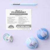 Professional Plumbing Service Business Logo チラシ (シングル)