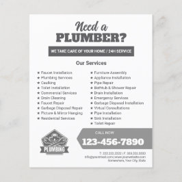 Professional Plumbing Service Business Logo チラシ