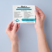 Professional Plumbing Service Business Logo チラシ (手)