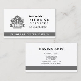Professional Plumbing Service Business Logo 名刺