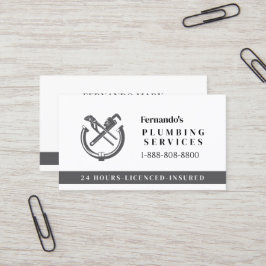 Professional Plumbing Service Business Logo 名刺