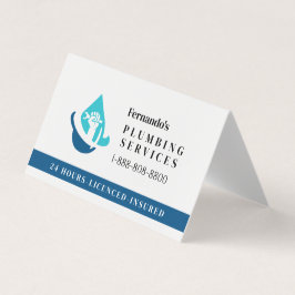 Professional Plumbing Service Business Logo 名刺