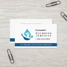 Professional Plumbing Service Business Logo 名刺