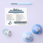 Professional Plumbing Service Water Drop Logo  チラシ (シングル)