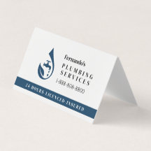 Professional Plumbing Service Water Drop Logo 