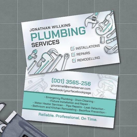 Professional Plumbing Services  名刺