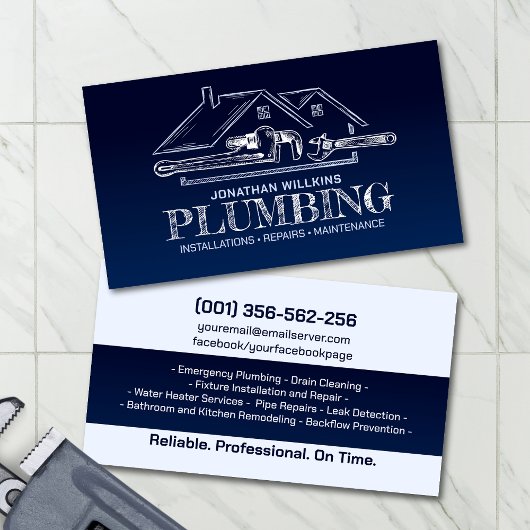 Professional Plumbing Services  名刺