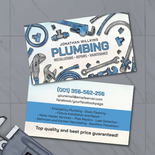 Professional Plumbing Services  名刺
