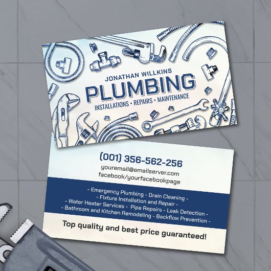 Professional Plumbing Services  名刺
