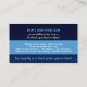 Professional Plumbing Services  名刺 (裏面)
