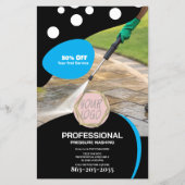 Professional Pressure Wash Minimalist Logo チラシ (正面)