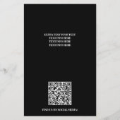 Professional Pressure Wash Minimalist Logo チラシ (裏面)