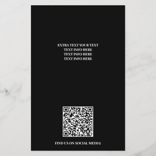 Professional Pressure Wash Minimalist Logo チラシ (裏面)