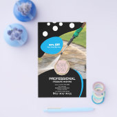 Professional Pressure Wash Minimalist Logo チラシ (シングル)