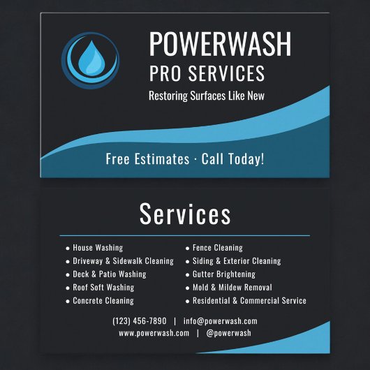 Professional Pressure Washer Company 名刺