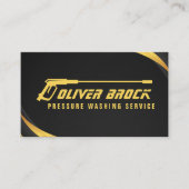 Professional Pressure Washing Black & Gold   名刺 (正面)