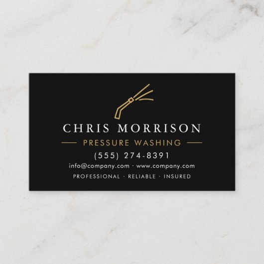 Professional Pressure Washing Power Wash 名刺 (正面)