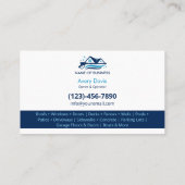 Professional Pressure Washing Power Wash Cleaning 名刺 (裏面)