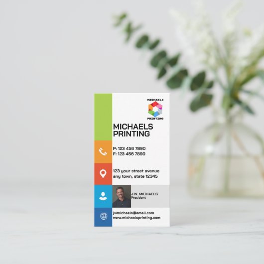 Professional Printing Company 名刺 (スタンド正面)