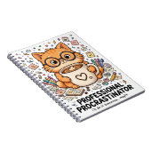 Professional Procrastinator - Cat Notebook ノートブック (右側)