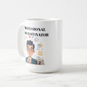 Professional Procrastinator Coffee Mug コーヒーマグカップ (正面左)