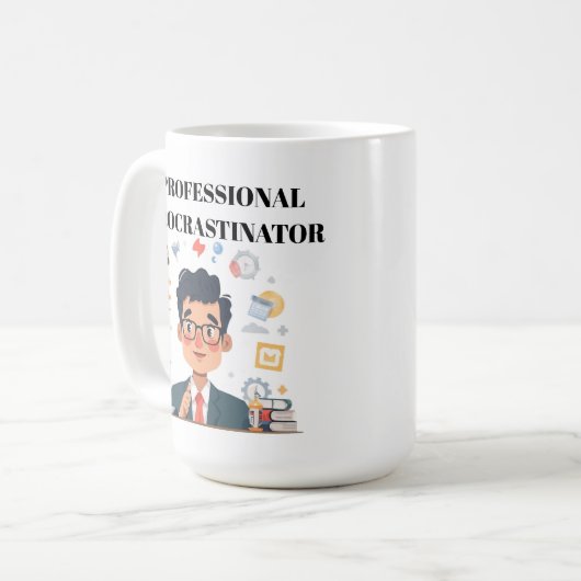 Professional Procrastinator Coffee Mug コーヒーマグカップ (正面左)