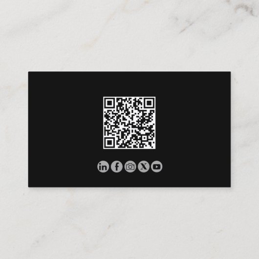 Professional QR Code Aviation Flight Instructor 名刺 (裏面)
