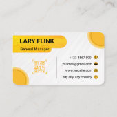 Professional QR Code Business Card 名刺 (裏面)