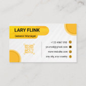 Professional QR Code Business Card 名刺 (裏面)