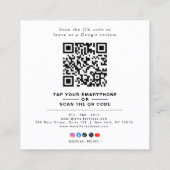 Professional QR Code Google Review  スクエア名刺 (裏面)