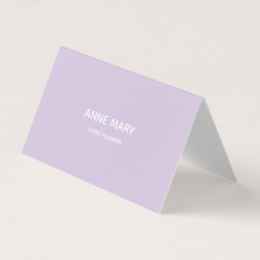 Professional QR Code Purple White Lavender Violet 名刺 (正面)