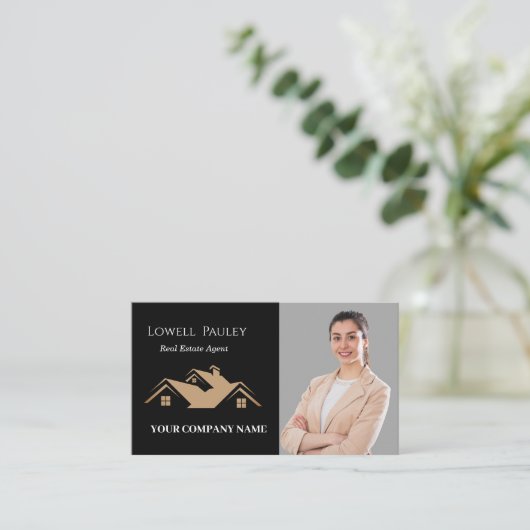 Professional Real Estate Promotional Realtor logo  名刺 (スタンド正面)