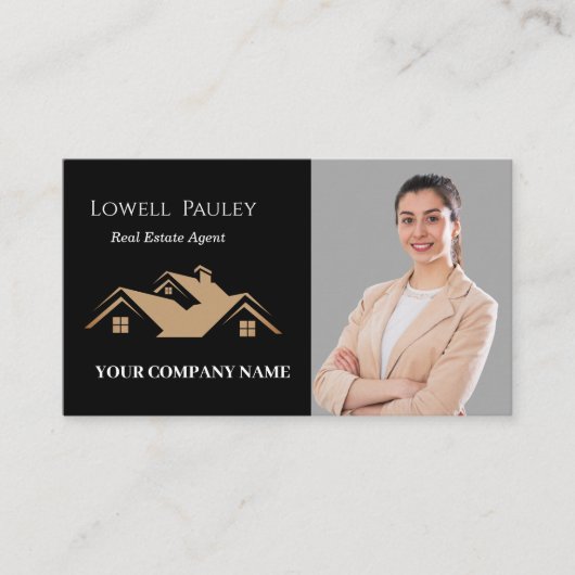 Professional Real Estate Promotional Realtor logo  名刺 (正面)