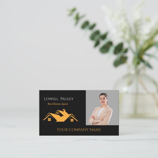 Professional Real Estate Promotional Realtor logo  名刺 (スタンド正面)