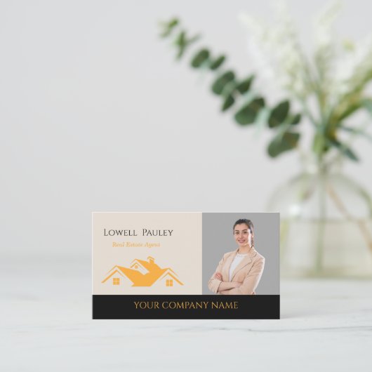 Professional Real Estate Promotional Realtor logo  名刺 (スタンド正面)