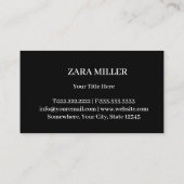 Professional Real Estate Roof Logo 名刺 (裏面)