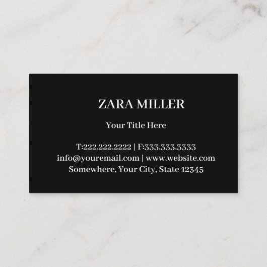 Professional Real Estate Roof Logo 名刺 (裏面)