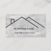 Professional Real Estate Roof Logo 名刺 (正面)