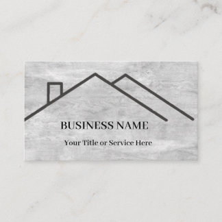 Professional Real Estate Roof Logo 名刺