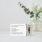 Professional Realtor Business Contact Cards 名刺 (スタンド正面)