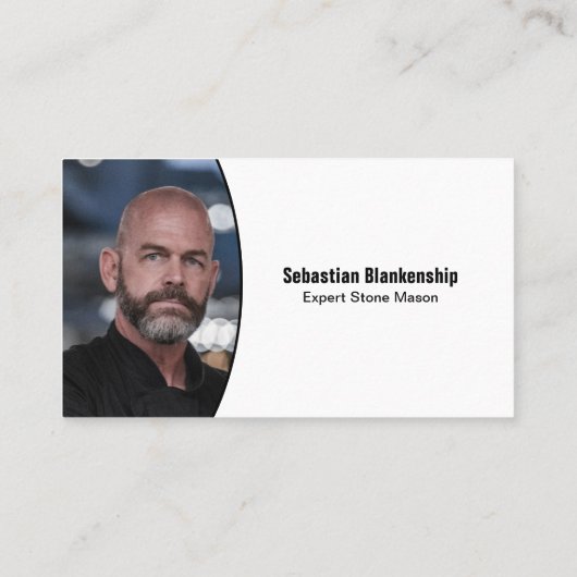 Professional Replaceable Photo Stone Wall Border 名刺 (裏面)