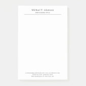 Professional Retro Style Elegant Plain Simple ポストイット (正面)