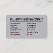 Professional Roofing Company Maroon & Grey Roofer 名刺 (裏面)