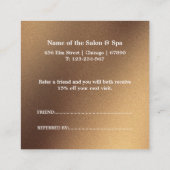 Professional Salon & Spa 紹介カード|編集可能 割引カード (裏面)